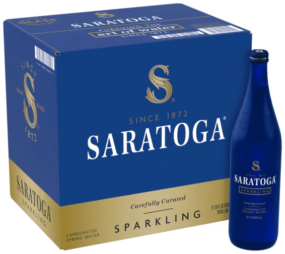 Case of Saratoga 28 fl oz bottles