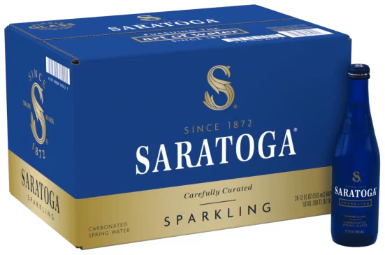 Case of Saratoga 12 fl oz bottles