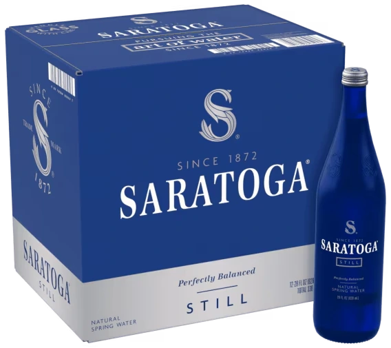 Case of Saratoga 28 fl oz bottles